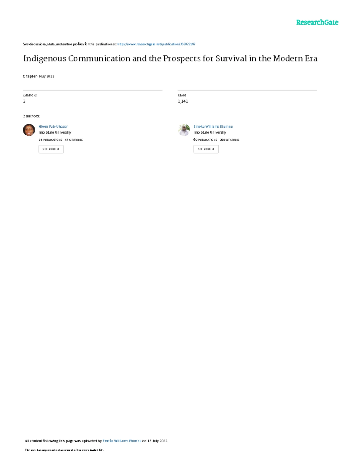 Traditional Communication Systems in Nigeria: A Review for Improvement ...