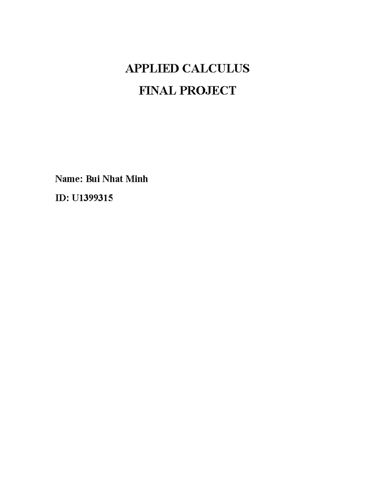 APPLIED CALCULUS FINAL PROJECT: Optical System Simulation and Analysis ...