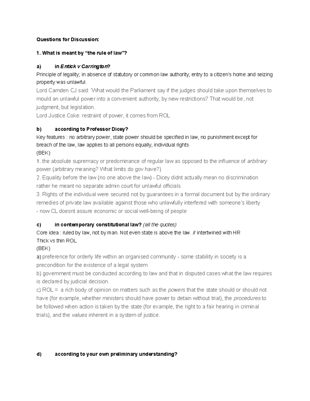 Tutorial #3 - Exploring the Concept and Application of Rule of Law ...