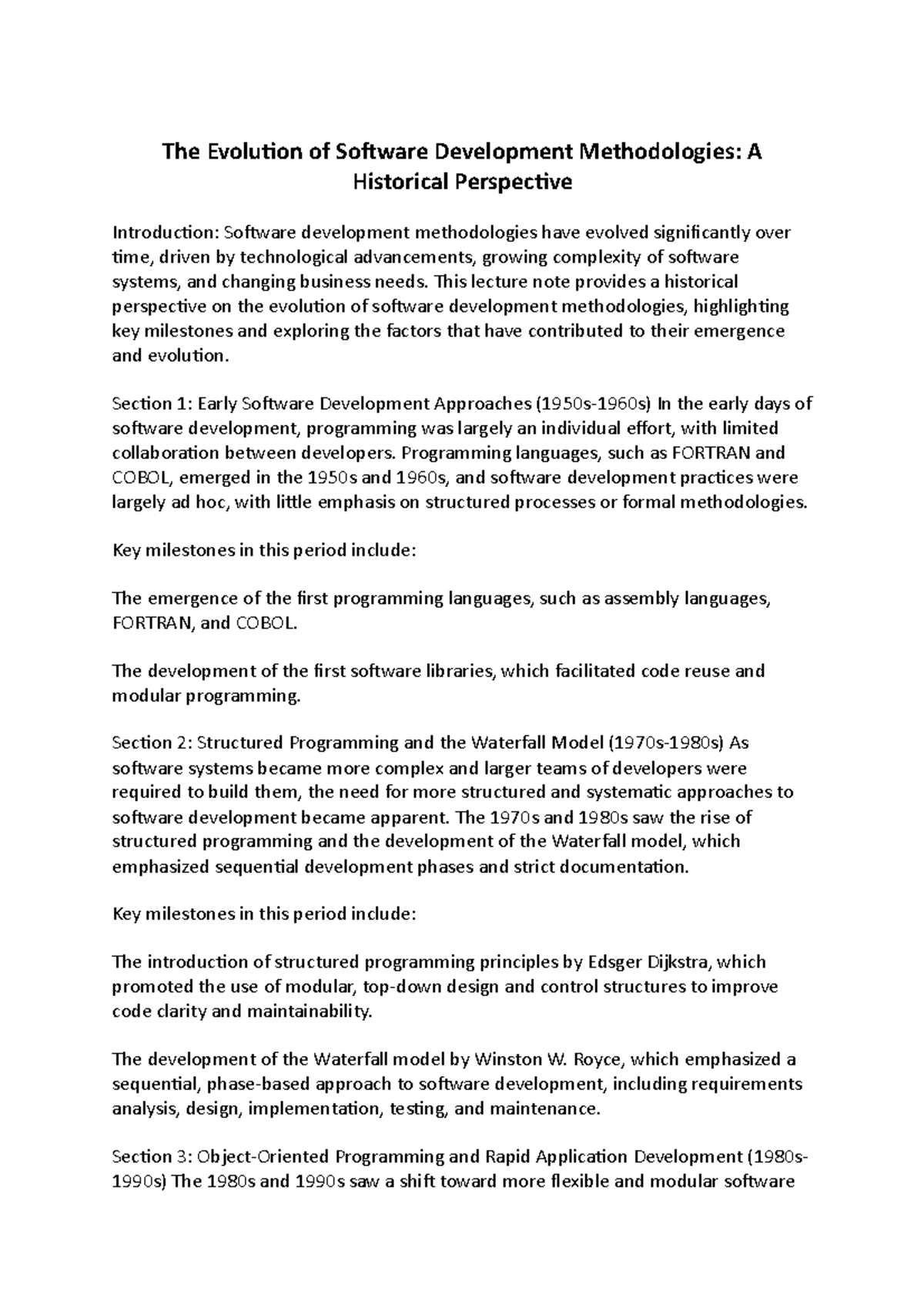 The Evolution of Software Development Methodologies- A Historical ...