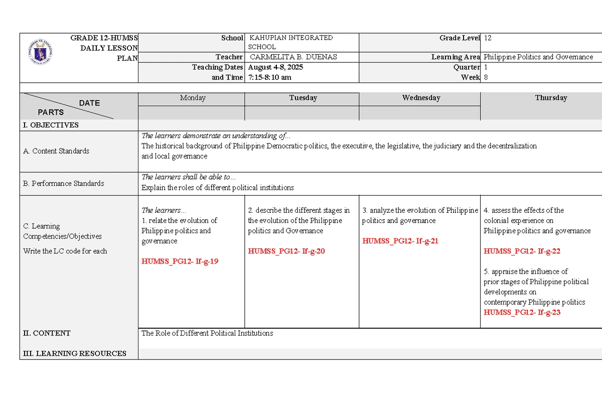 PPG 12 Lesson Plan: Week 6 - Understanding Globalization - Studocu
