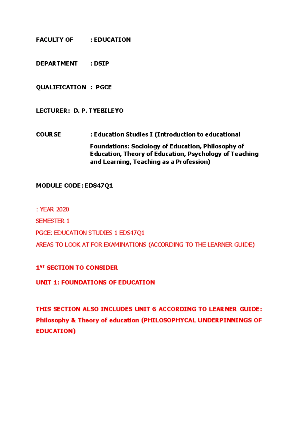 Topic a01 eng - Summary of the blocks - BAFS Learning and Teaching ...