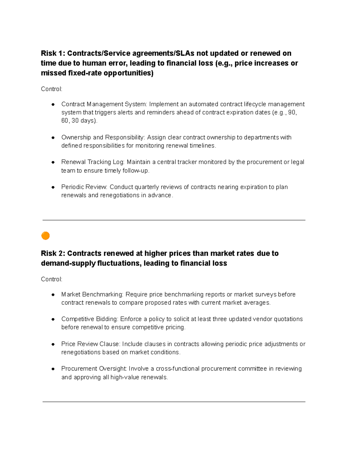 Risk Management Strategies for Outsourcing Activities - Studocu