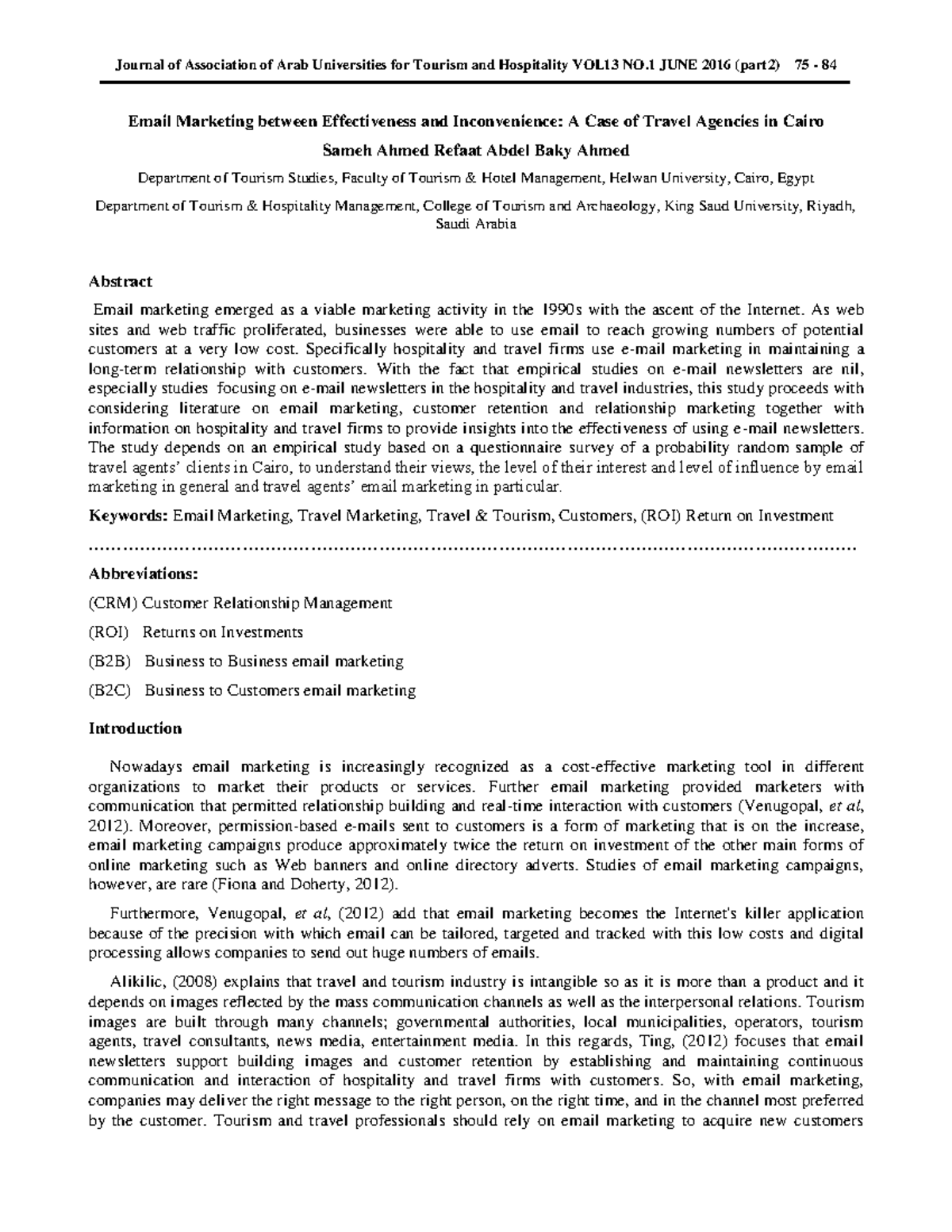 Jaauth Volume 13 Issue 1 Pages 75-84 - Email Marketing between ...