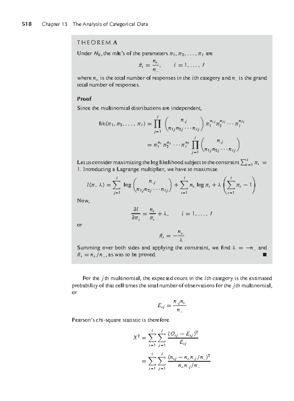 518 Chapter 13: Analysis of Categorical Data in Statistics - Studocu