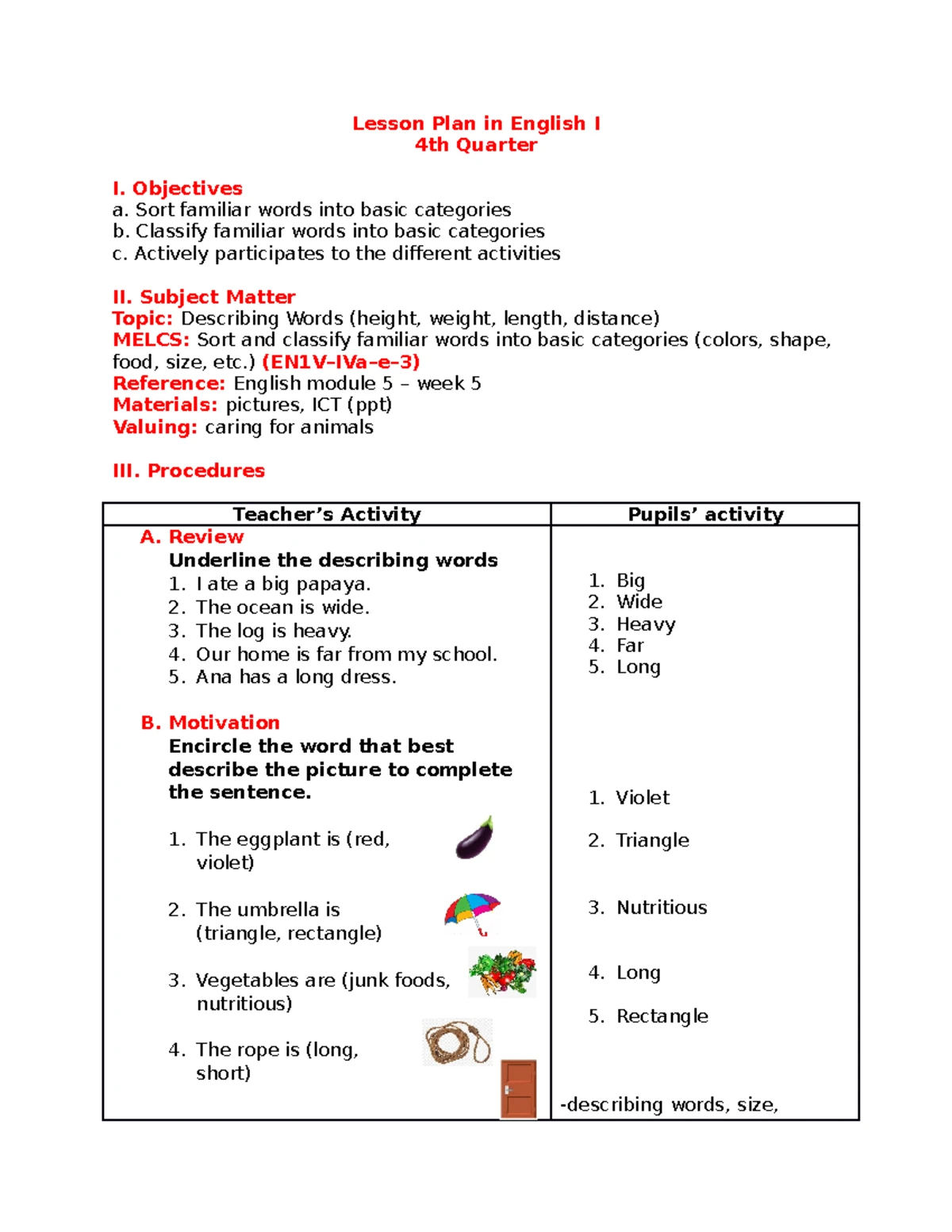 Grade 10 English Lesson Plan: Critiquing via Feminist Approach - Studocu