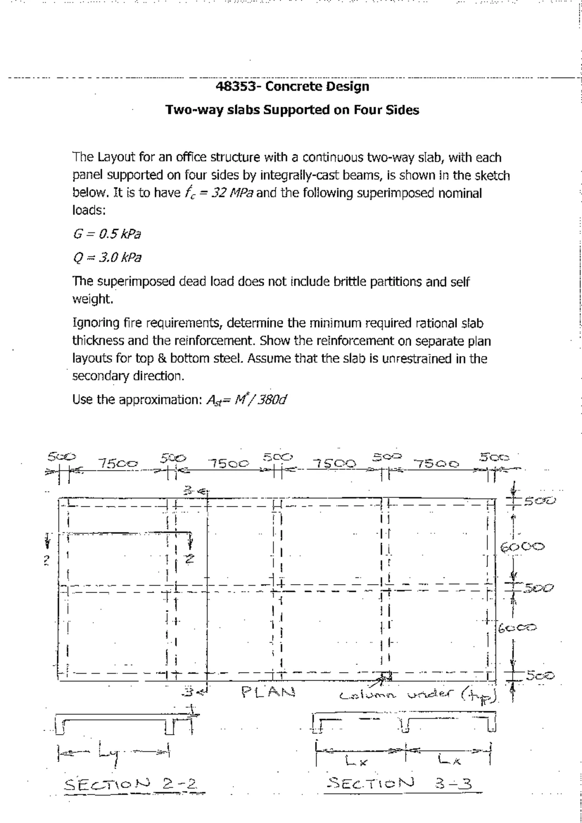 48353 Tutorial-8 Slab design Solution - 048353 - 48353 Concrete Design ...