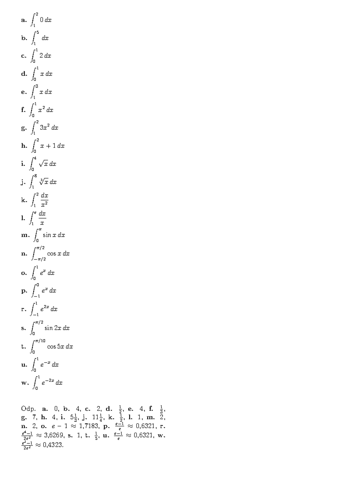 AB0 - Calculus Integration Problems and Solutions - Studocu