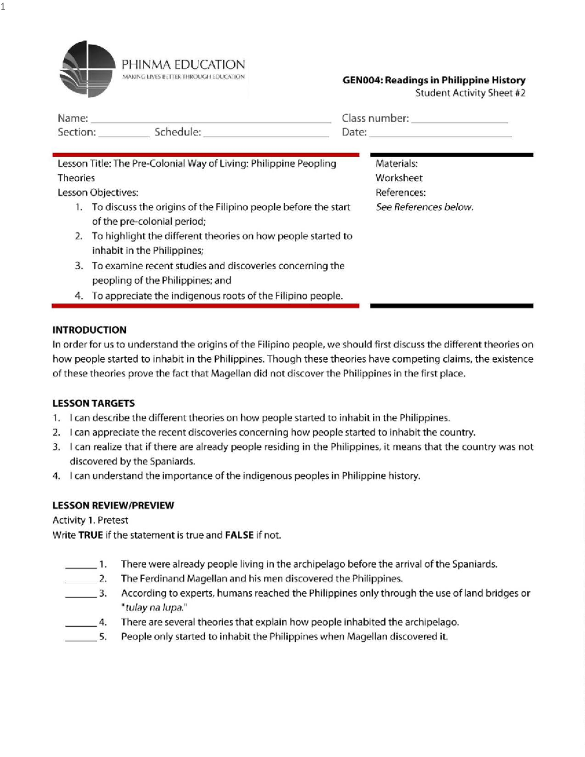 Hist 1 readings in philippine history module pdf - Readings in the ...