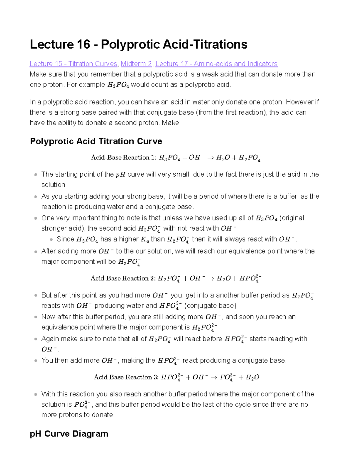 Lecture 16 - Polyprotic Acid-Titrations - Lecture 16 - Polyprotic Acid ...