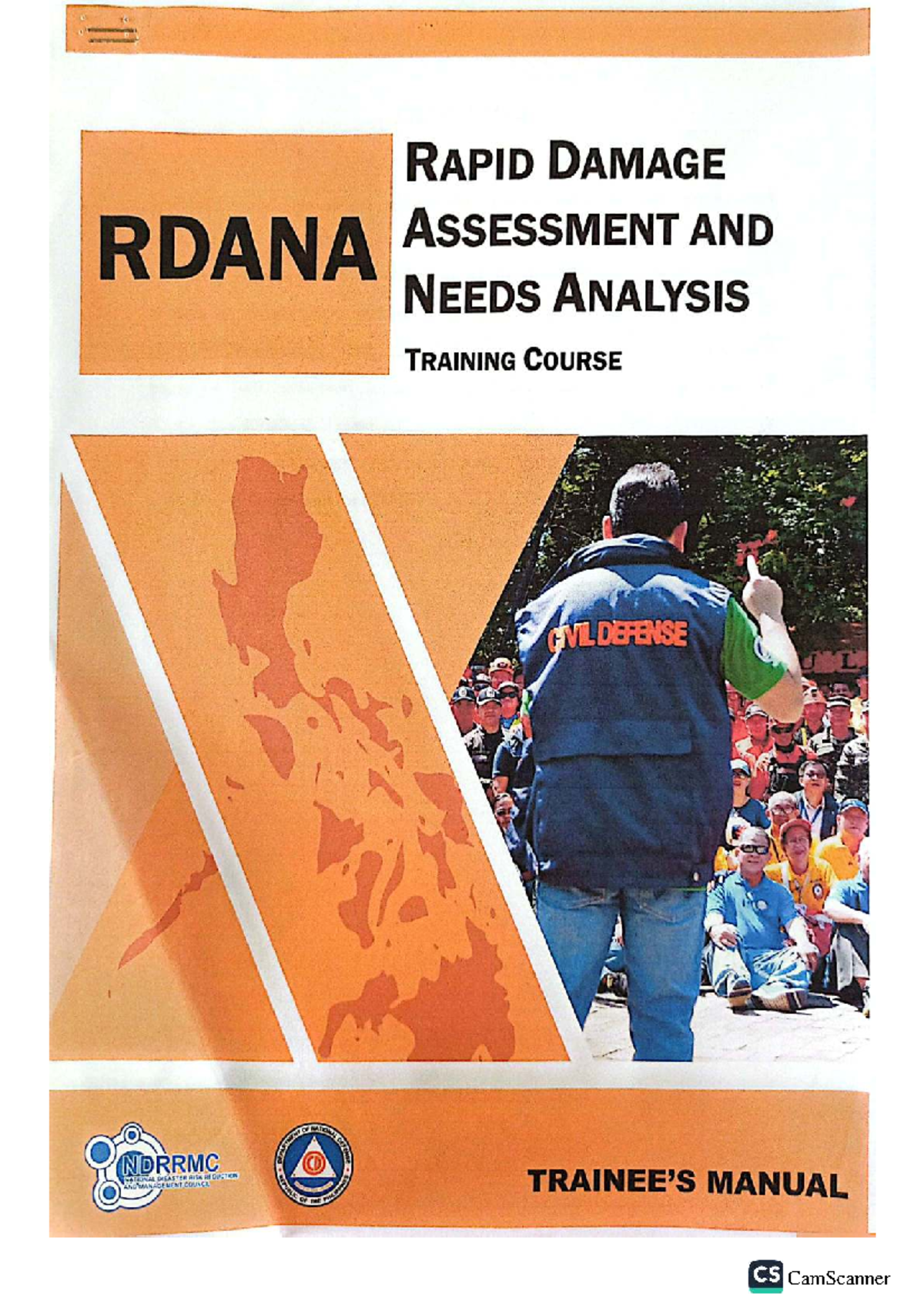 RDANA Training Course: Disaster Preparedness and Needs Analysis CS ...