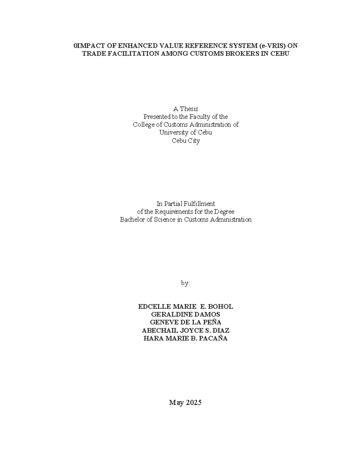 Impact of Enhanced Value Reference System on Trade Facilitation: A ...
