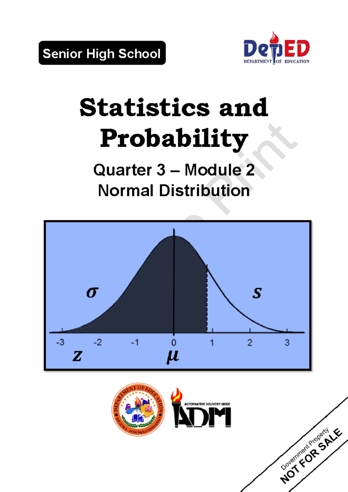 Grade 11 Statistics & Probability Q3 Module 2: Normal Distribution ...