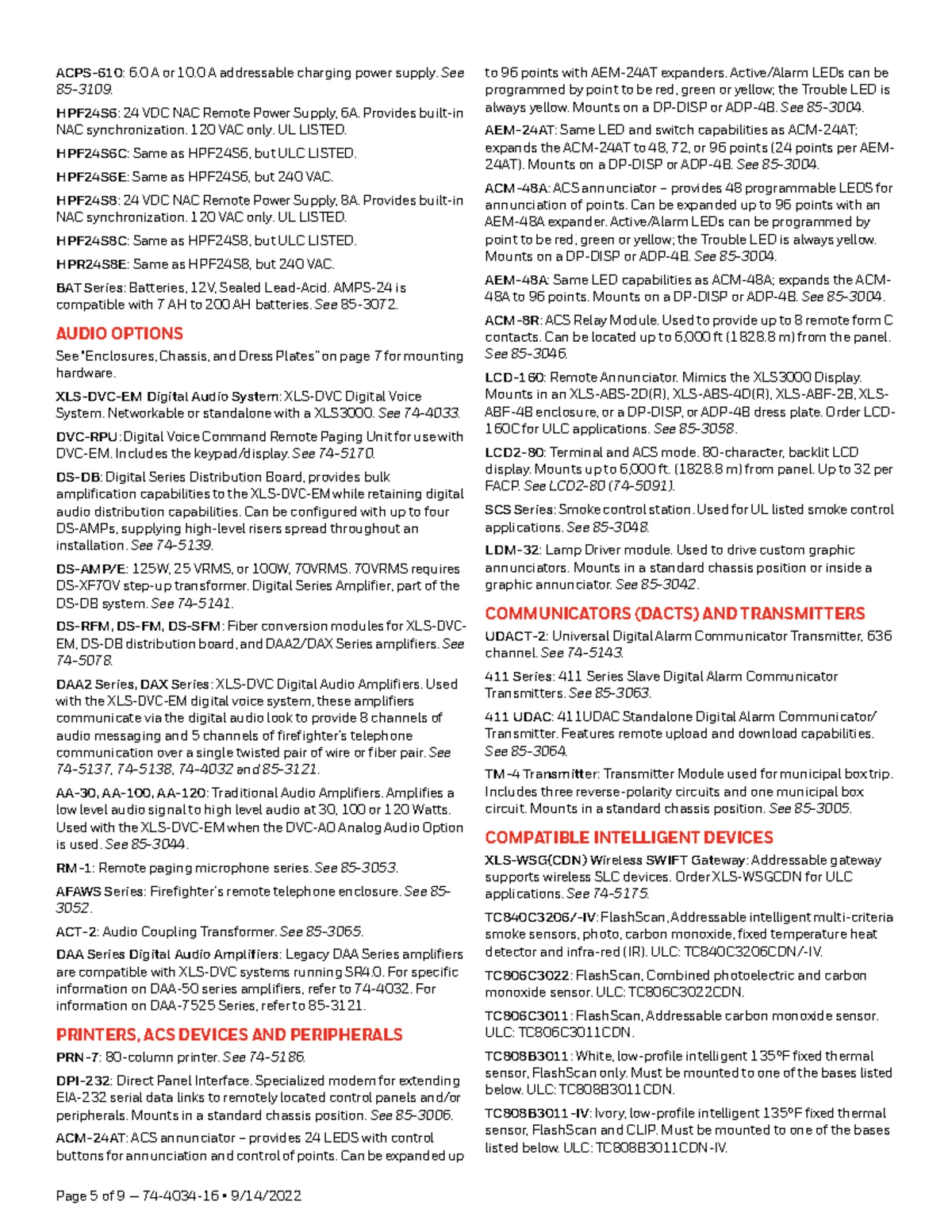 XLS3000 Part9: Technical Specs for Intelligent Fire Alarm System - Studocu