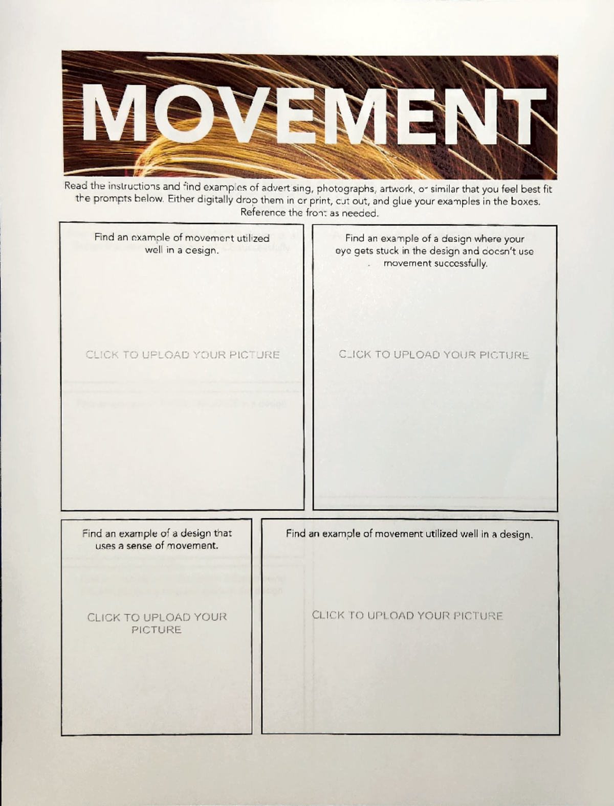 Art Design Analysis: Elements of Movement & Emphasis Techniques - Studocu