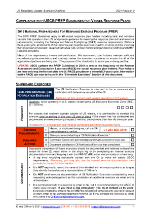 2021 VGP Checklist Rev 0 - COMPLIANCE WITH EPA VESSEL GENERAL PERMIT ...
