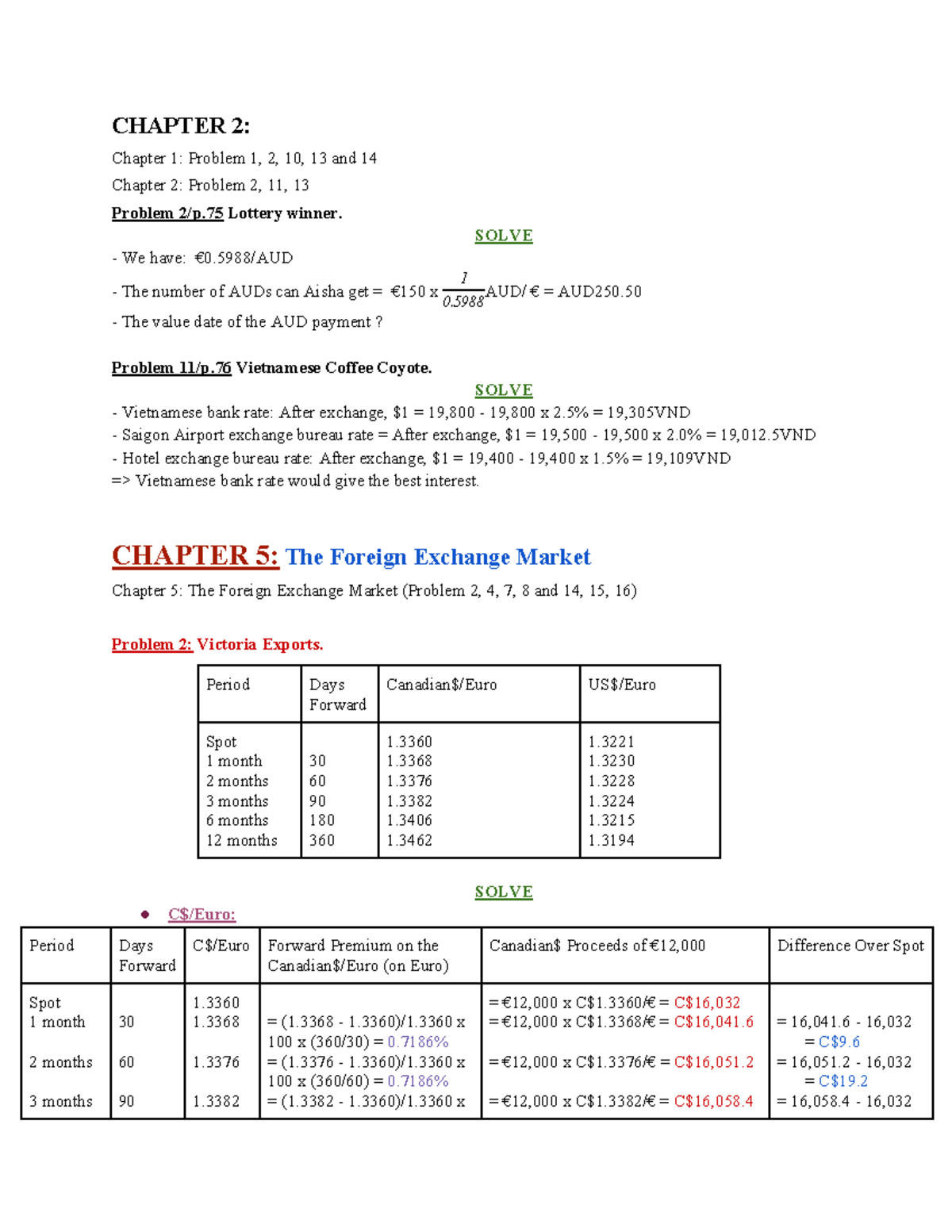 FINAL EXAM NOTES: Problems from Chapters 2, 5, 6, and 21 - Studocu
