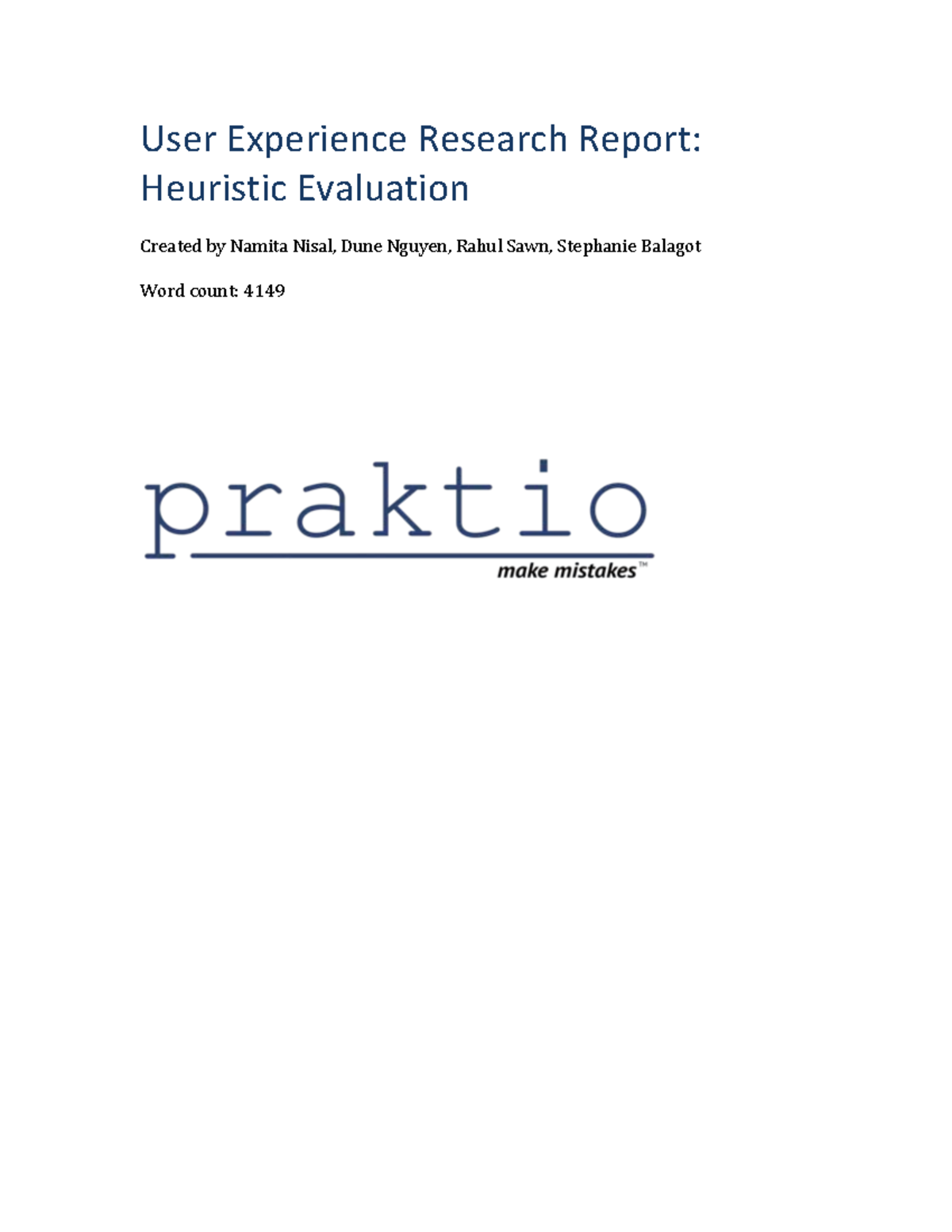 Heuristic Evaluation Report: Usability Issues in Law Courses (LAW 101 ...