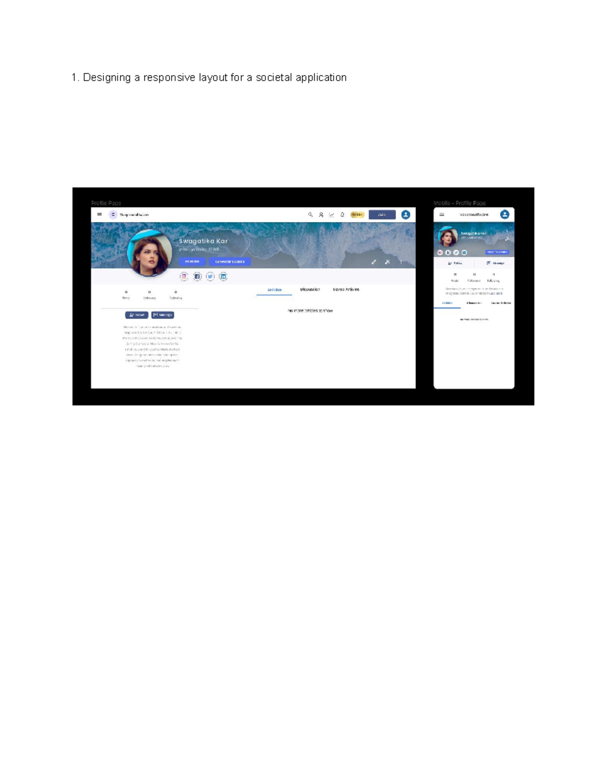 UI UX output - dkfajsdlfkajdf - Designing a responsive layout for a ...