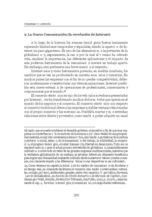 Globalización y Derecho 2: Impacto de Internet en la Comunicación - Studocu