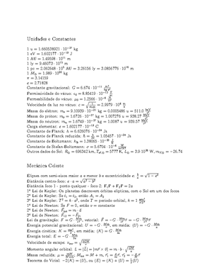 Astro Formulas 2 - Fórmulas e equações em formato de formulário. - A ...