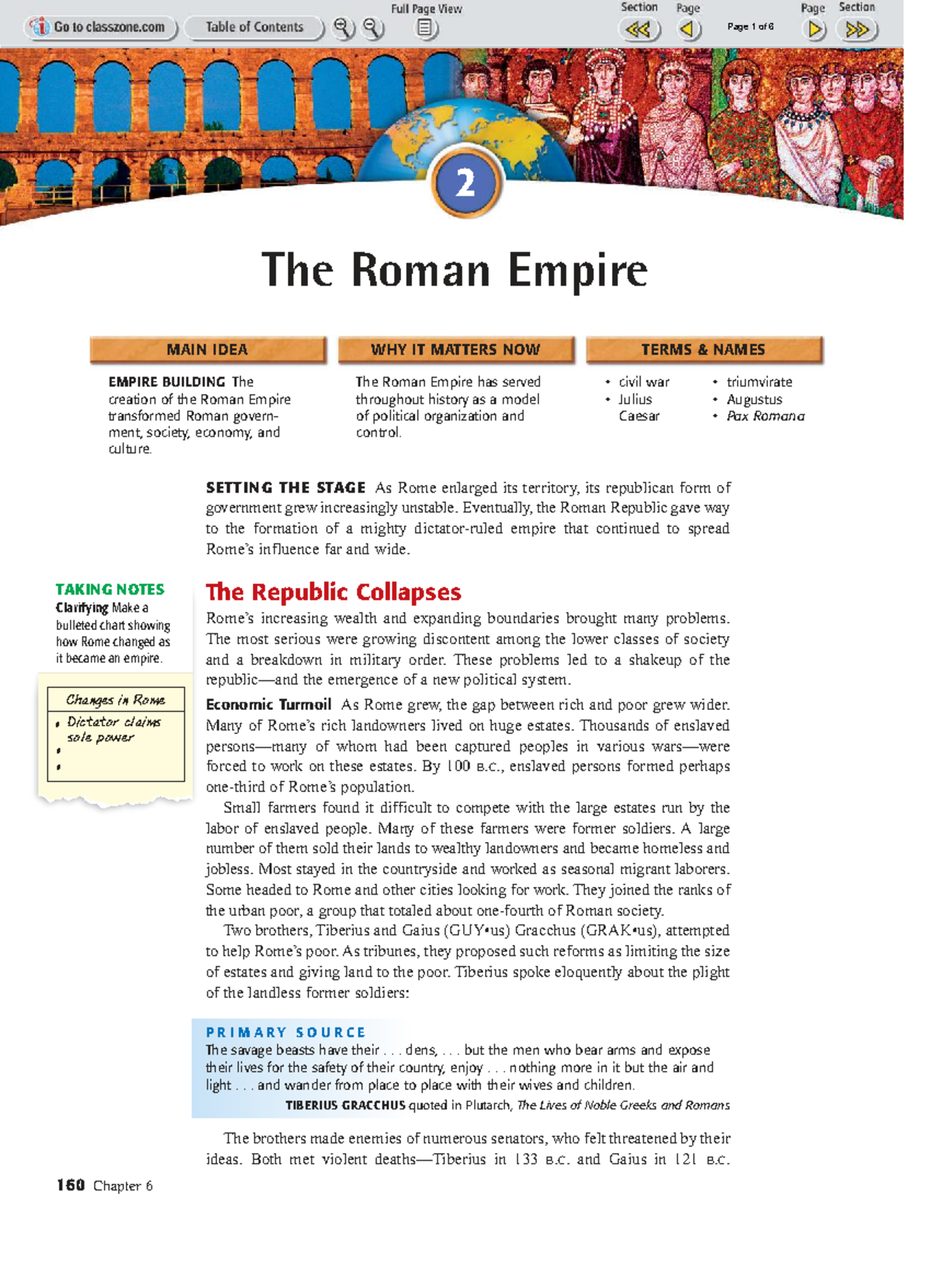 Roman Empire: Transformations and Turmoil (HIST 101) - Studocu
