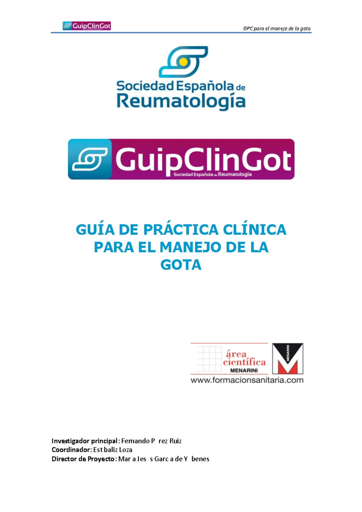 GPC 2023: Guía Clínica para el Manejo de la Gota y su Tratamiento - Studocu