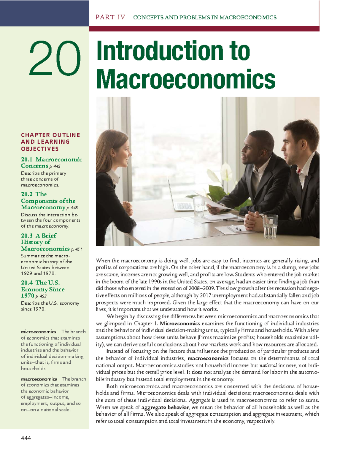 20 Concepts and Problems in Macroeconomics: Chapter Overview and Key ...