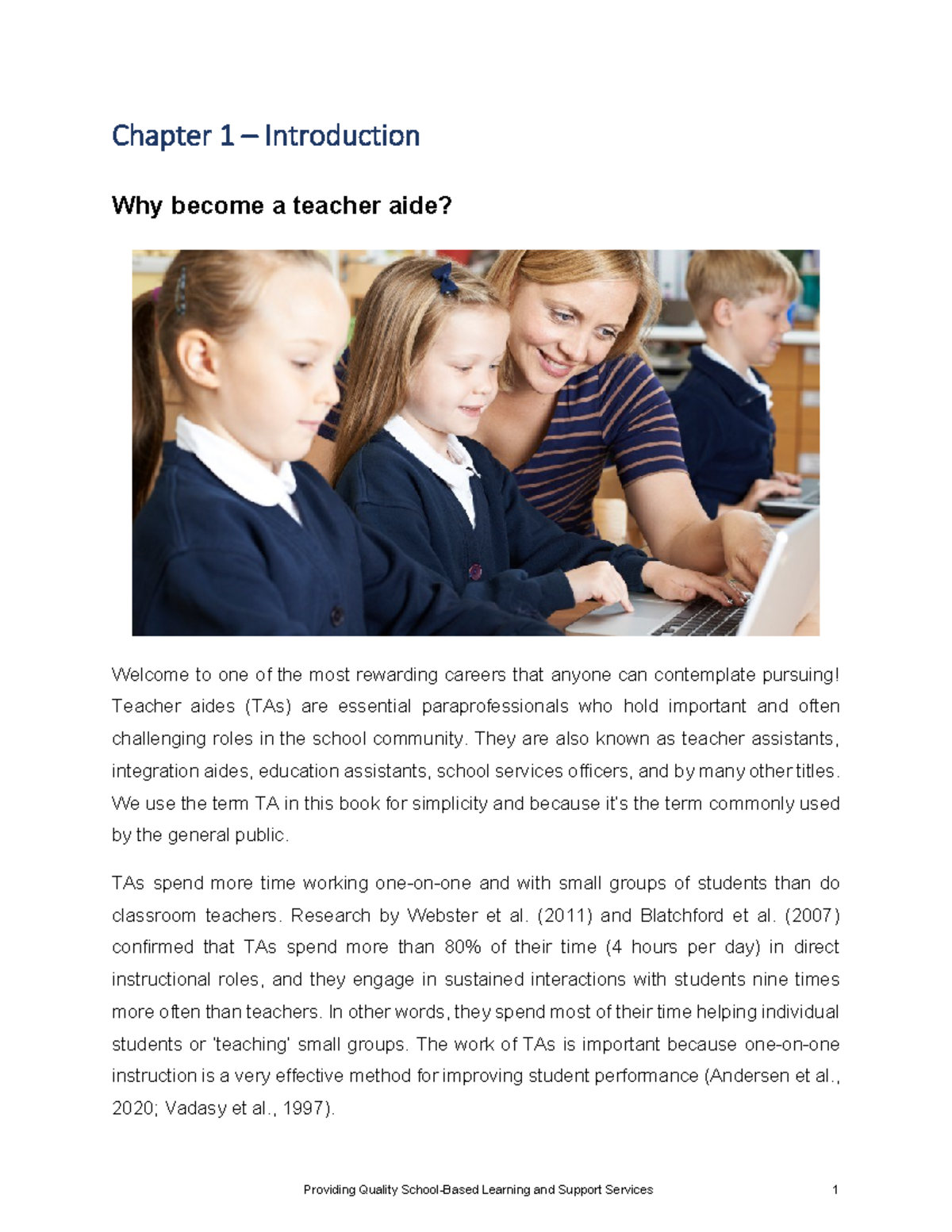 Chapter 1 – Introduction - Chapter 1 – Introduction Why become a ...