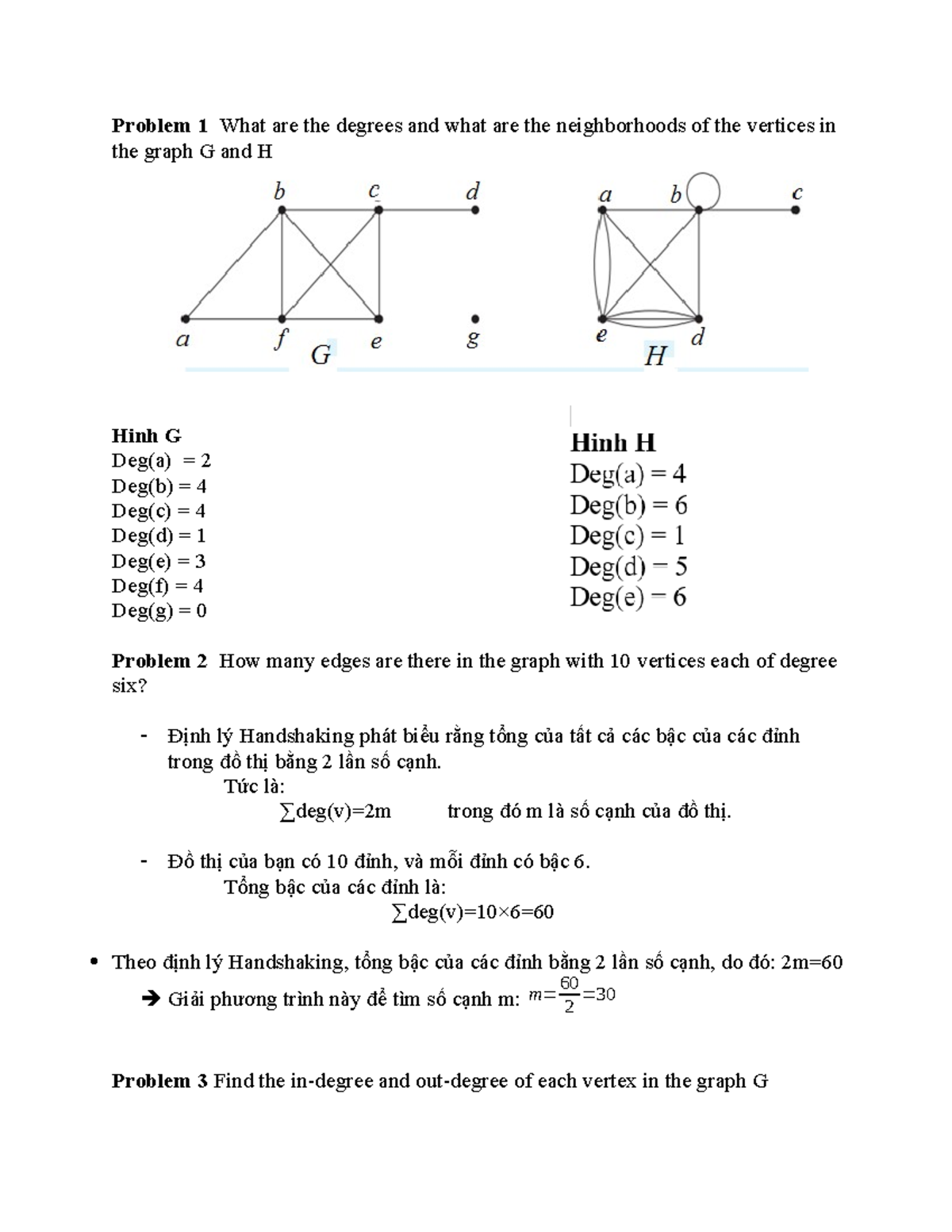 22704321-Nguyễn Tiến Đạt chương 1 - Problem 1 What are the degrees and ...
