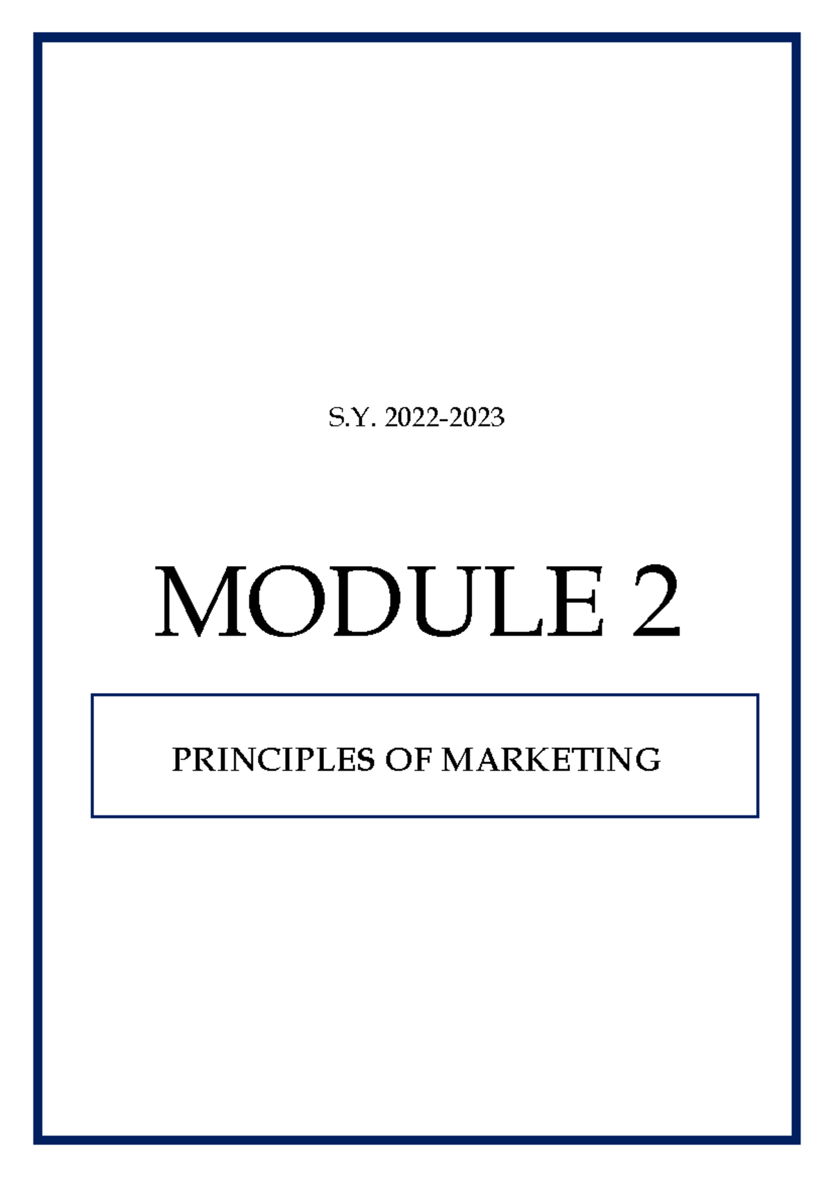 Marketing 101: Principles & Strategies - Lesson 2 - Studocu