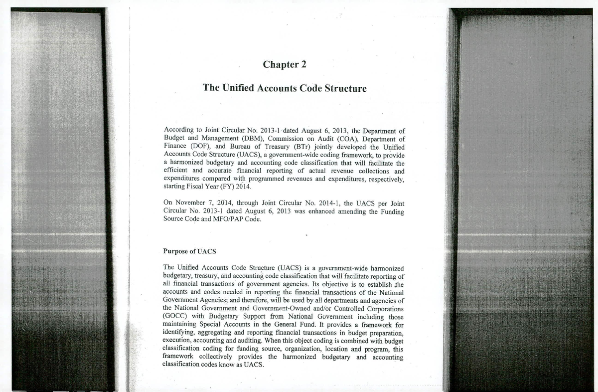 Chapter 2: Overview of Unified Accounts Code Structure (Govt Acctg ...