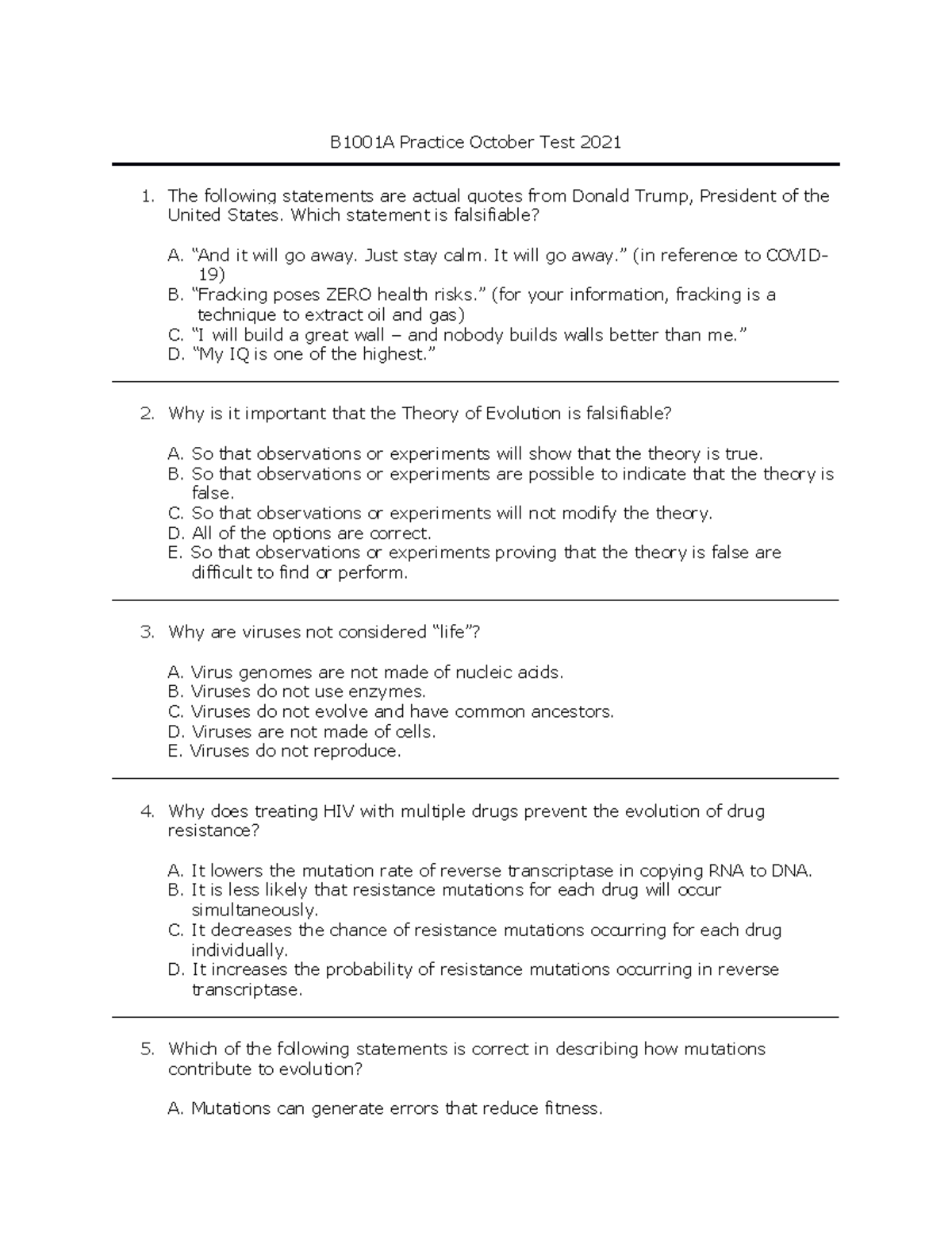 B1001A+Practice+October+Test+2021 - B1001A Practice October Test 2021 ...