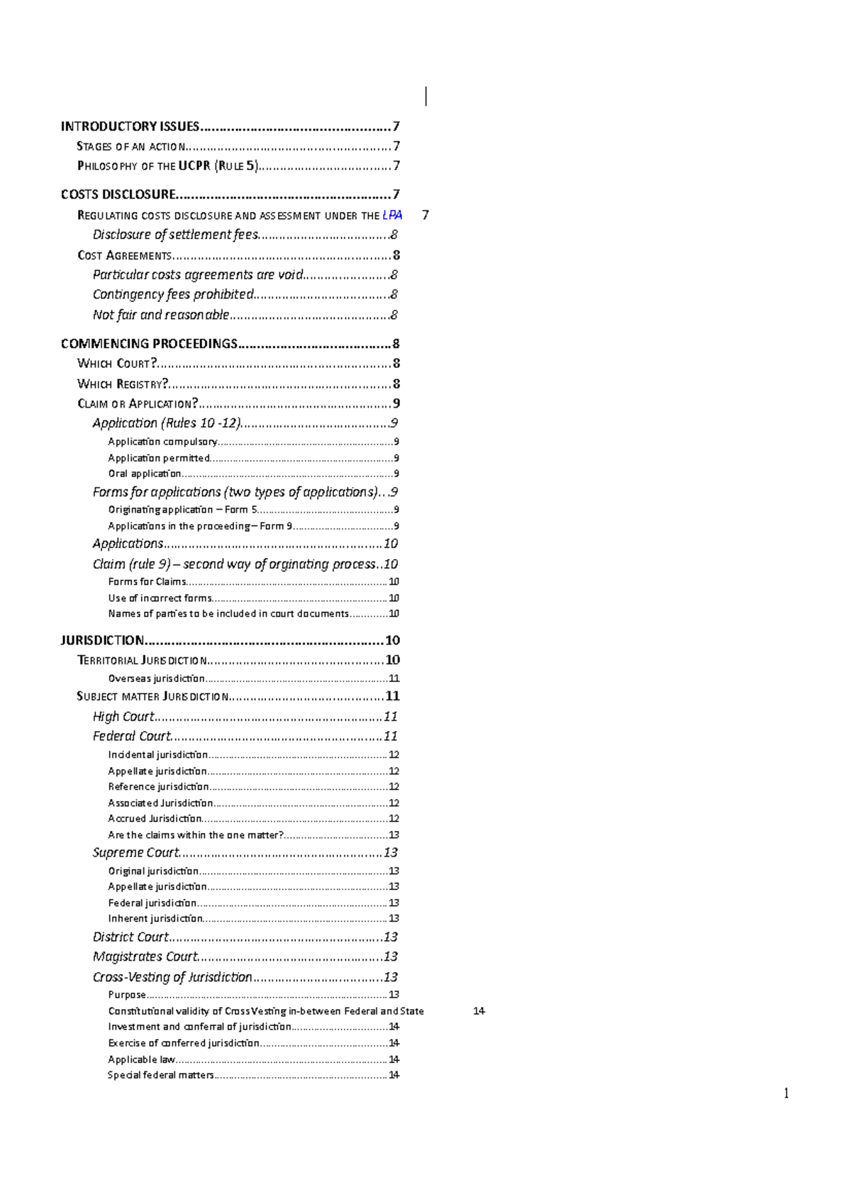 QUT Civil Law Exam Notes 2015-16: Comprehensive Study Guide - Studocu
