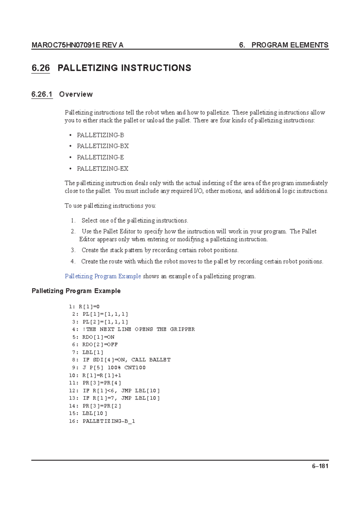 Palletizing Instructions Overview for MAROC75HN07091E REV A - Studocu