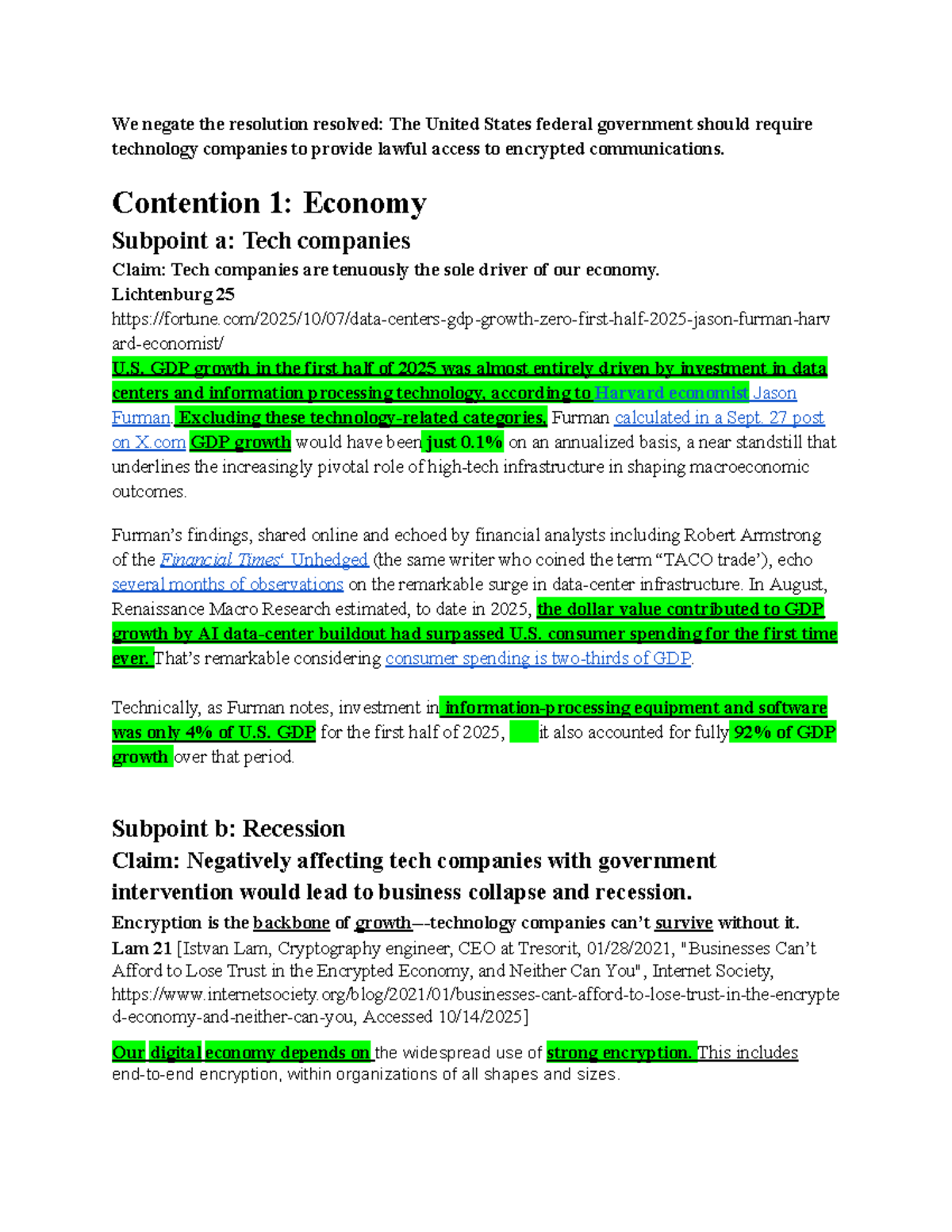 Debate Resolution: The U.S. Should Mandate Access to Encrypted ...