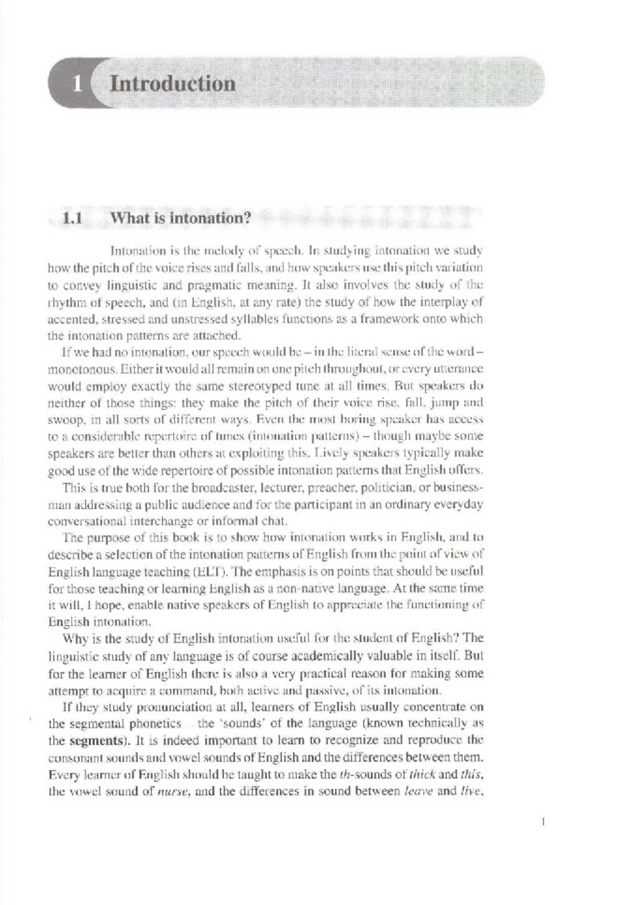 English Intonation: Understanding Melody in Speech - ENGL 101 - Studocu