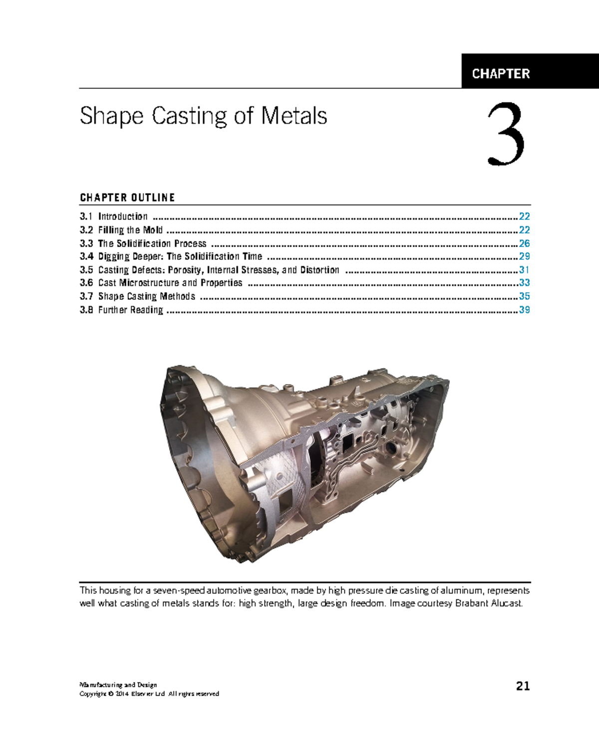 Chapter 3: Comprehensive Overview of Shape Casting of Metals - Studeersnel