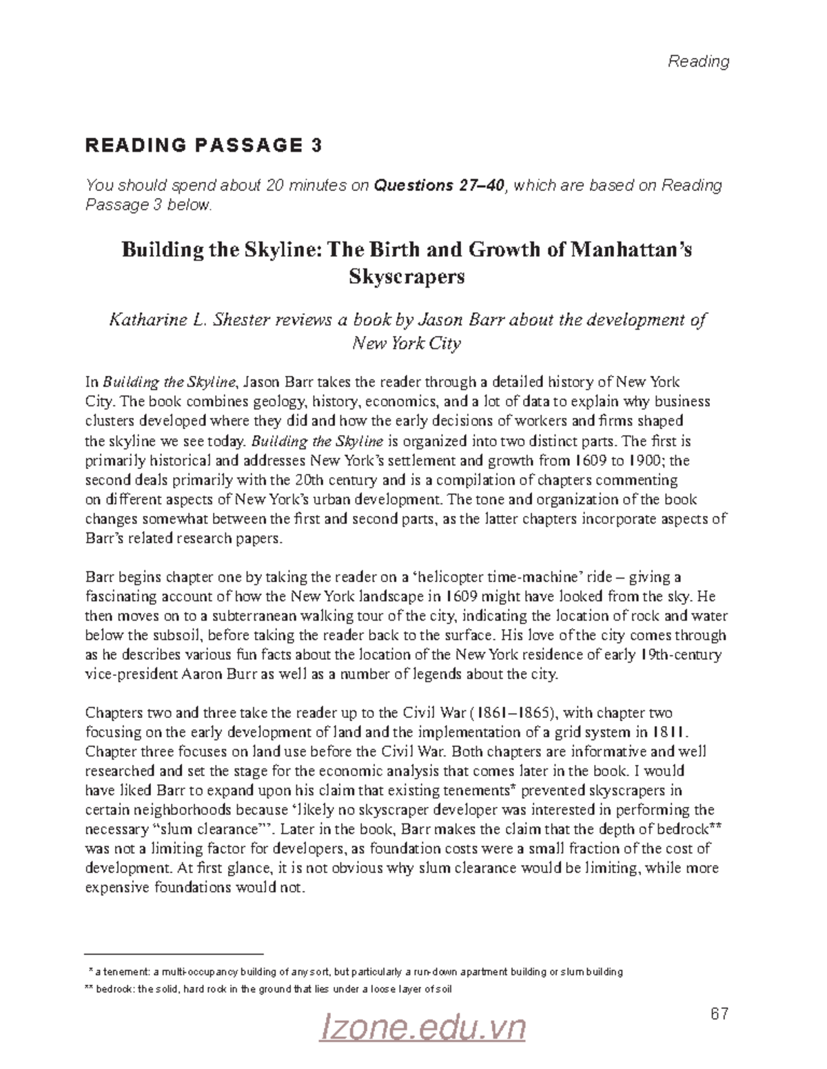 Cambridge 17 TEST pages 67 - 71 - Reading 67 READING P A S S A G E 3 ...