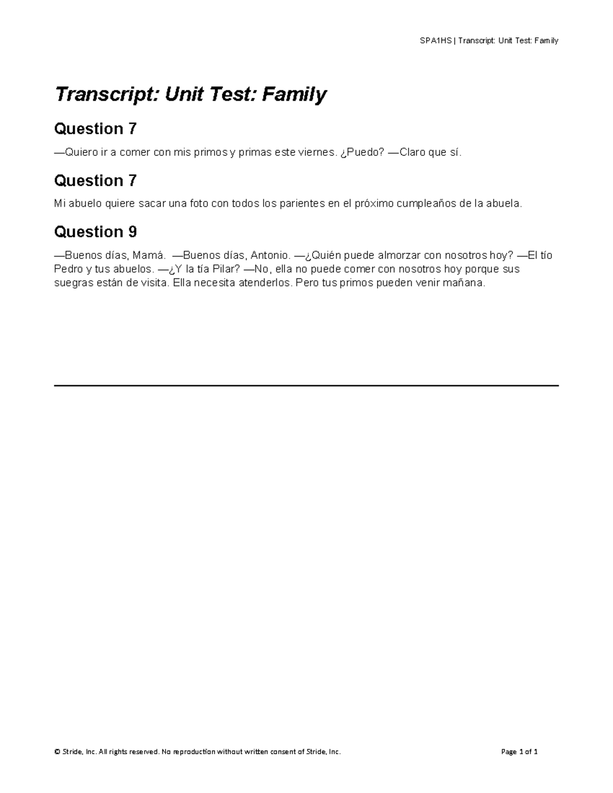 8717364-WLG100BE2 Spanish I 04 10 UT CG Transcript - SPA1HS ...