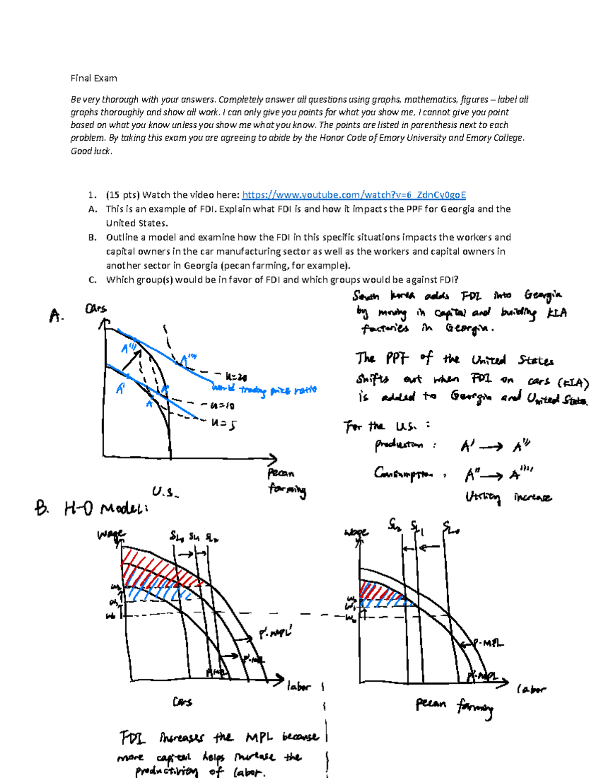 Final Exam ECON 101 Spring 2021 Version A Analysis - Studocu