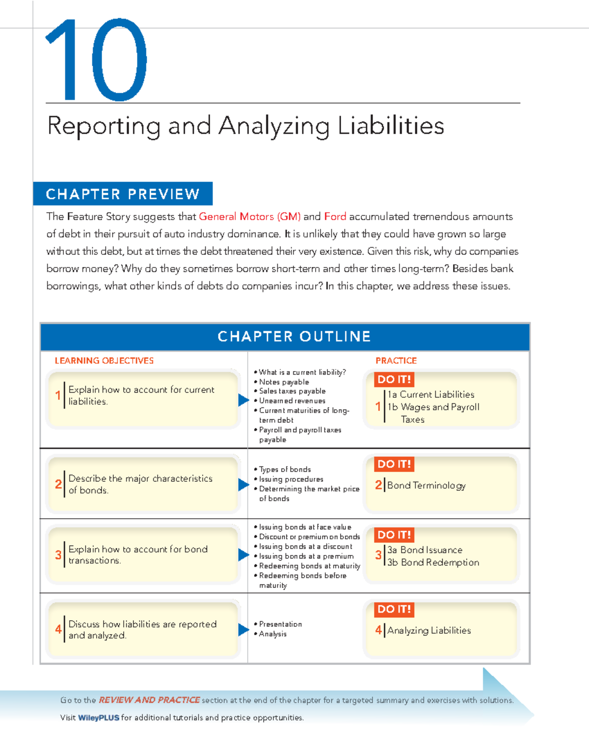 KT - Chapter 10: Reporting and Analyzing Liabilities - Study Notes ...