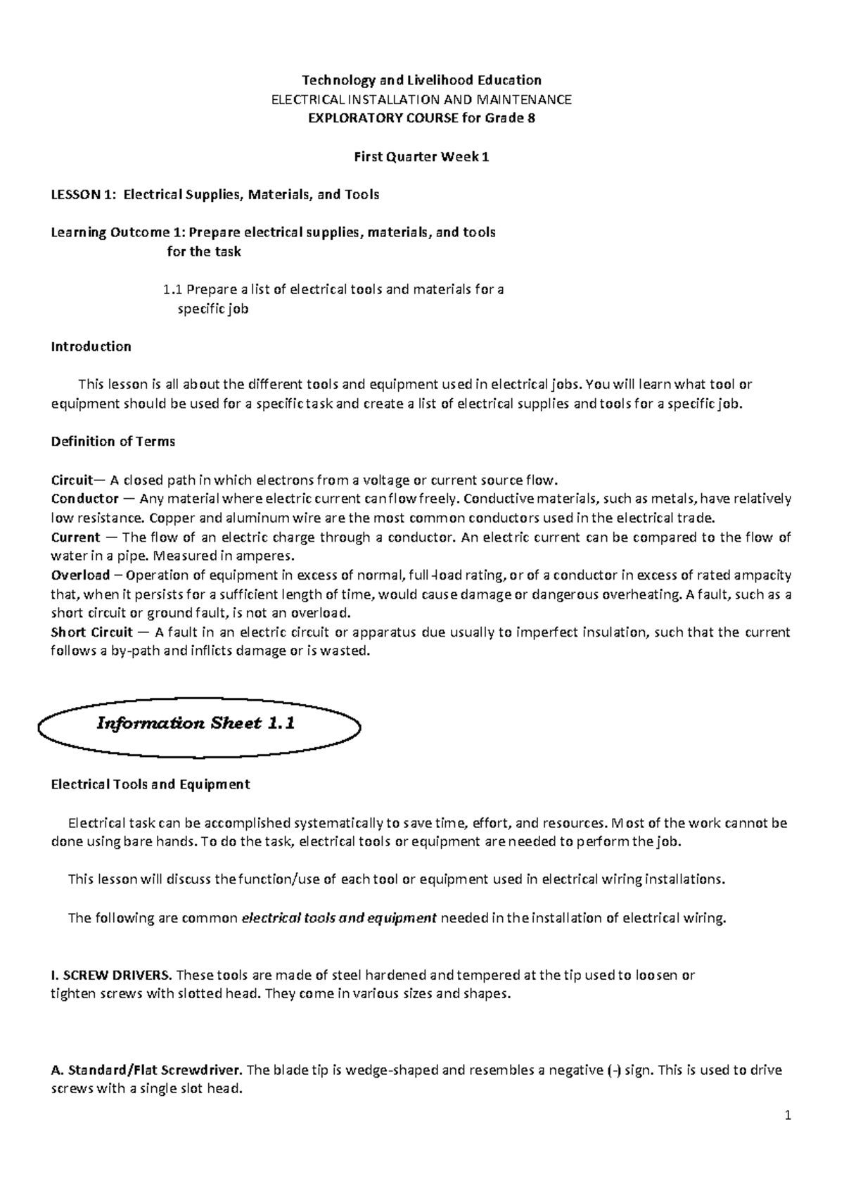 26970188 - thx - Technology and Livelihood Education ELECTRICAL ...