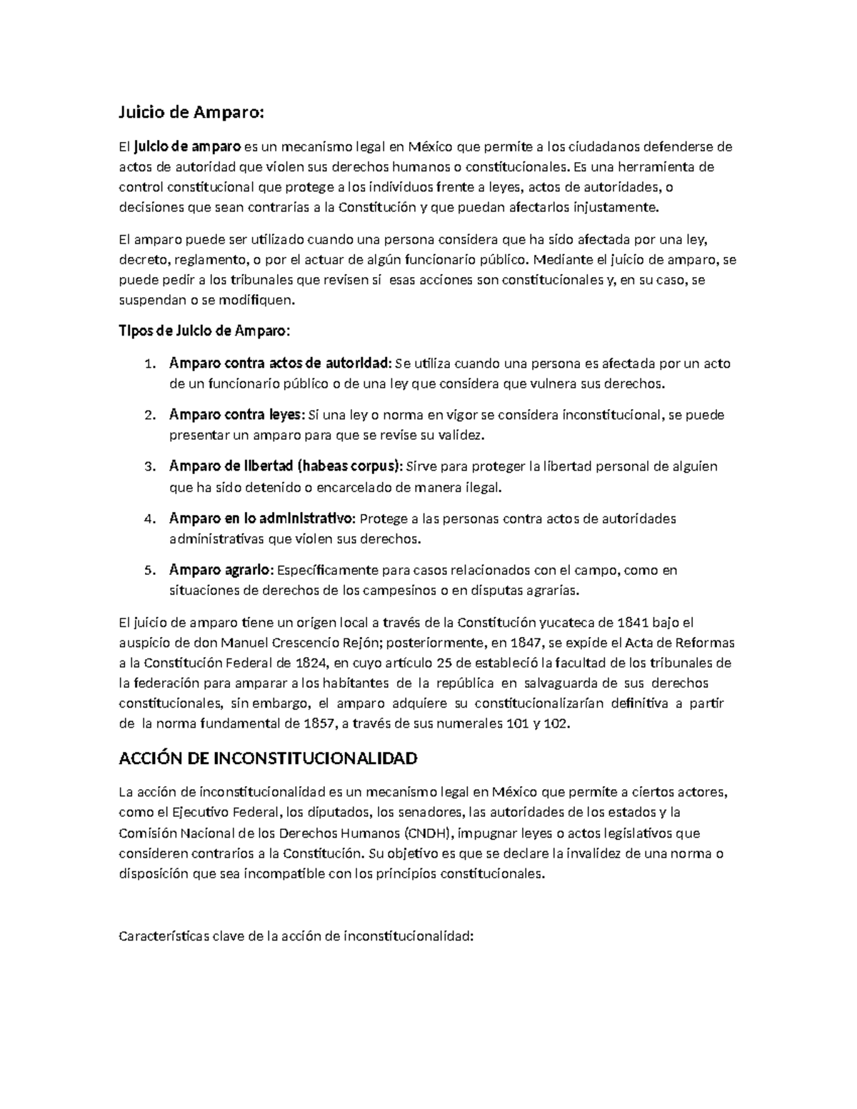 E1 Derecho Procesal Constitucional Y Amparo PARA Subir - Juicio de ...