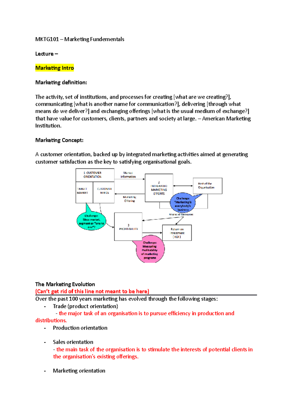 MKTG101 – Marketing Fundementals Lecture 1 - – American Marketing ...