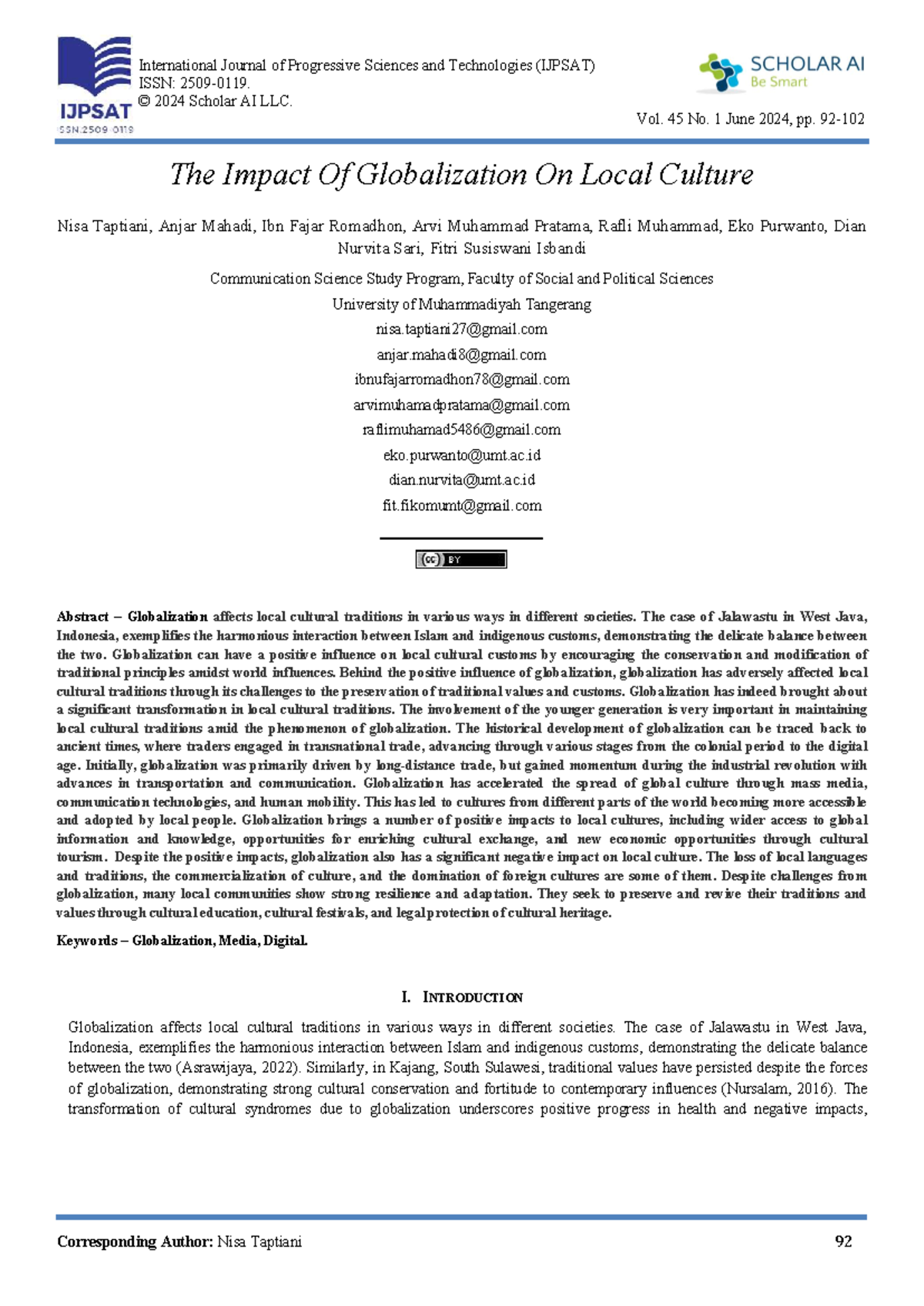 Globalization and Its Dual Impact on Local Culture: An Analysis - Studocu
