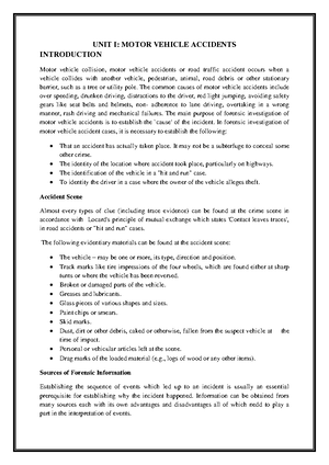 MO - THis notes talks about modus operandi - FORENSIC SCIENCE PAPER NO ...