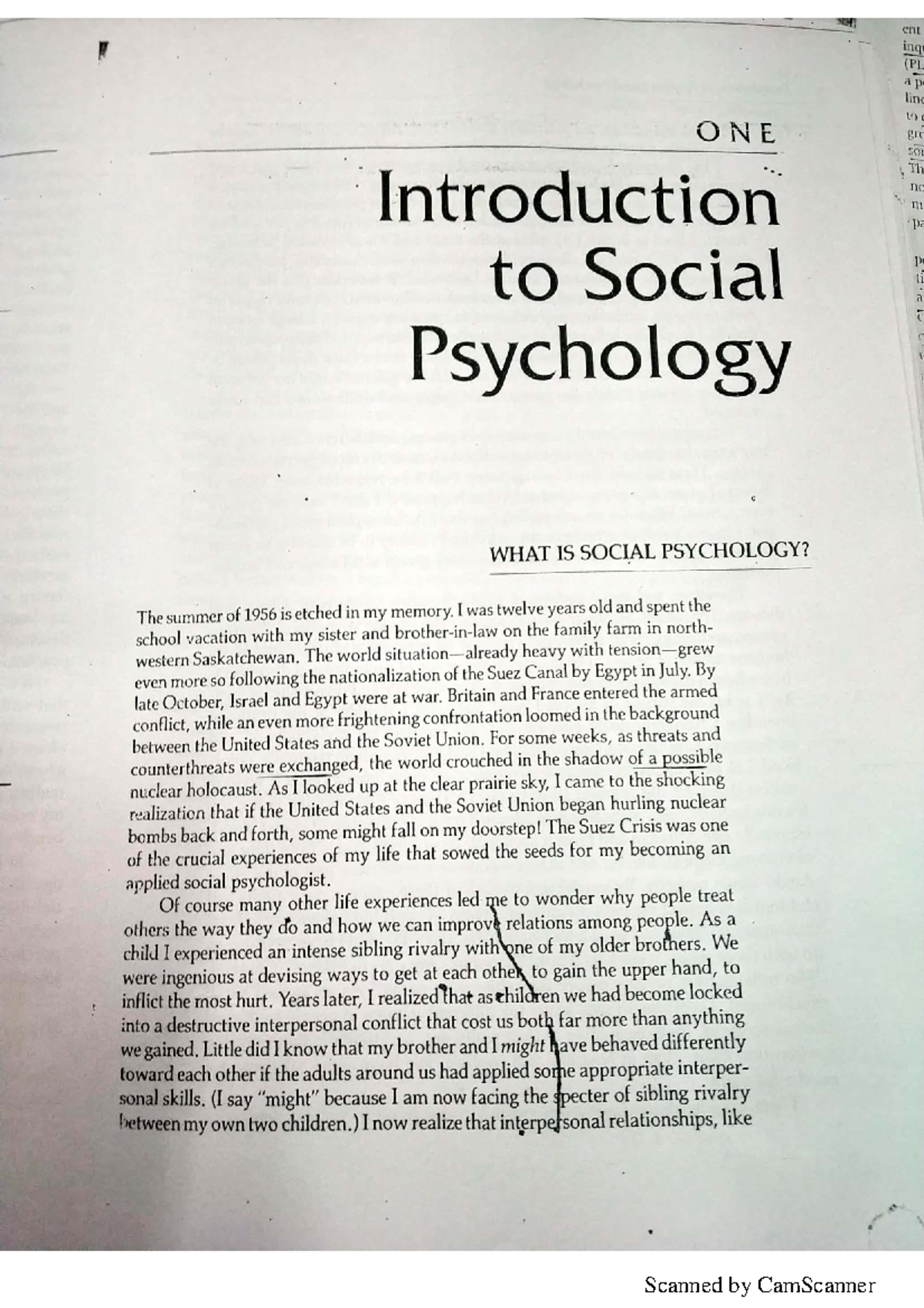 Unit 1 Notes on Fisher's Theory in Social Psychology - Studocu
