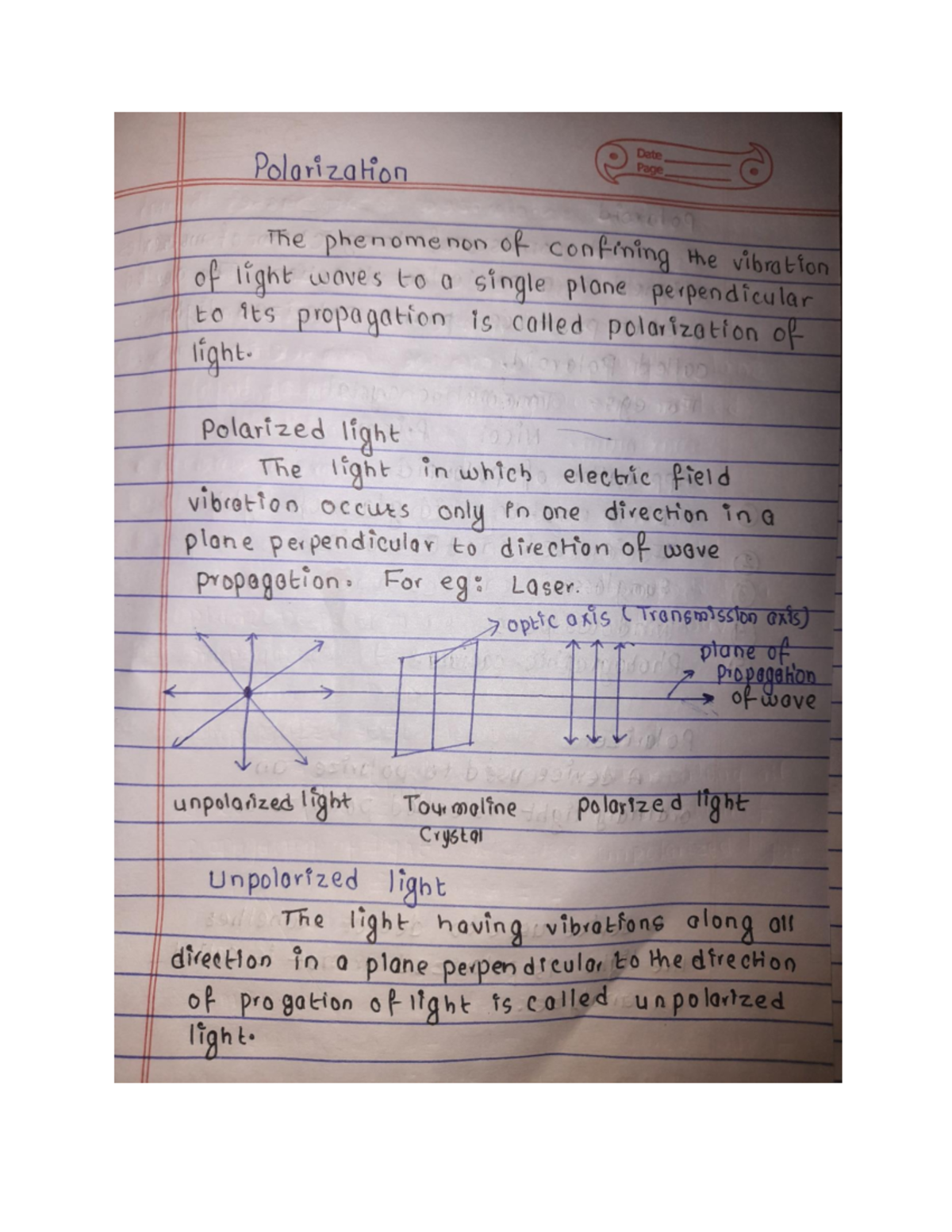 Polarization - Notes on Light Waves and Their Propagation (PHYS 12 ...