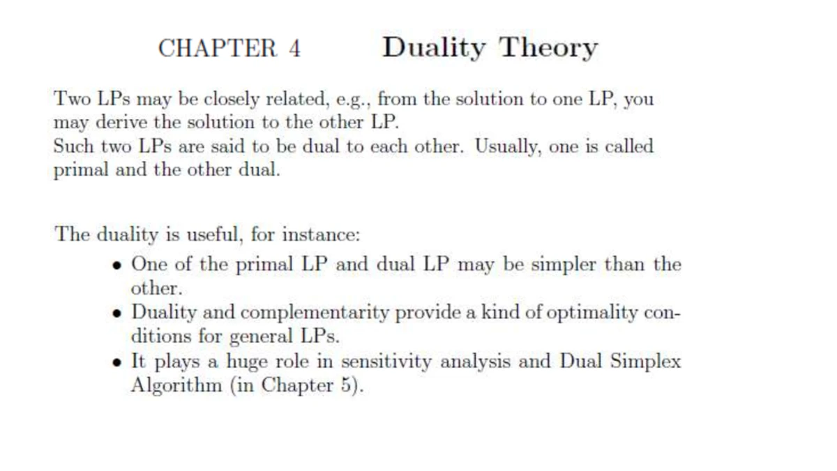 MA3252 Simplex Method Cheatsheet for Linear Programming Concepts - Studocu